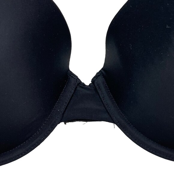 Victoria's Secret 36D Black Demi Bust Bra Lined Underwire Adjustable Straps - Picture 4 of 14